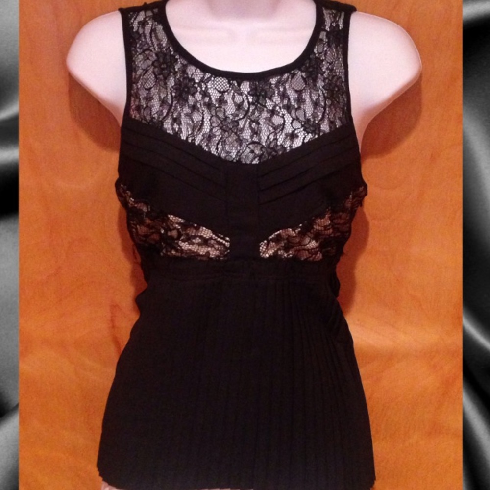 💋Black lace blouse