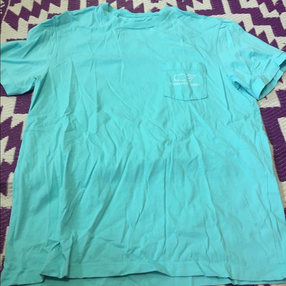 Vineyard Vines Turquoise Pocket T Sz Sm 🐋