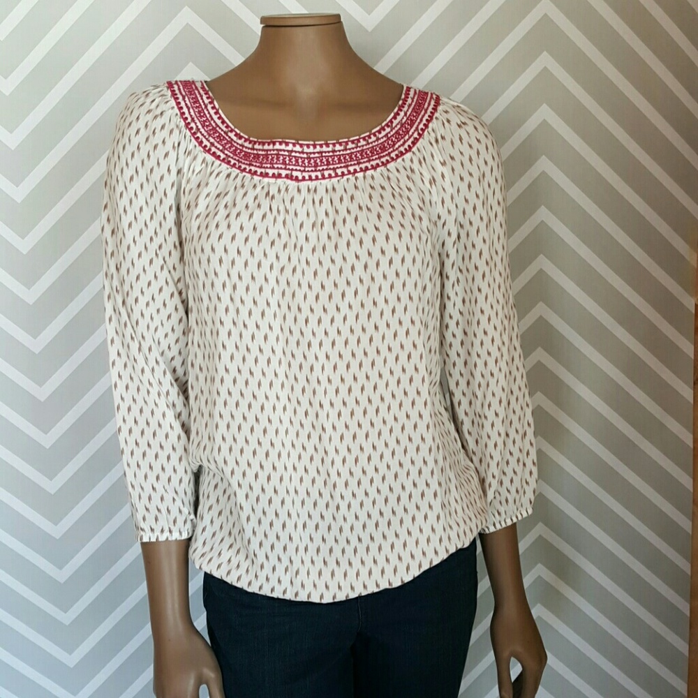 Ann Taylor Loft 3/4 Sleeve Top