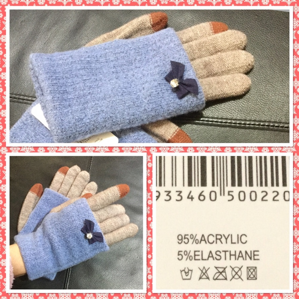 Multi-function knitted touch screen winter gloves - Picture 2 of 2