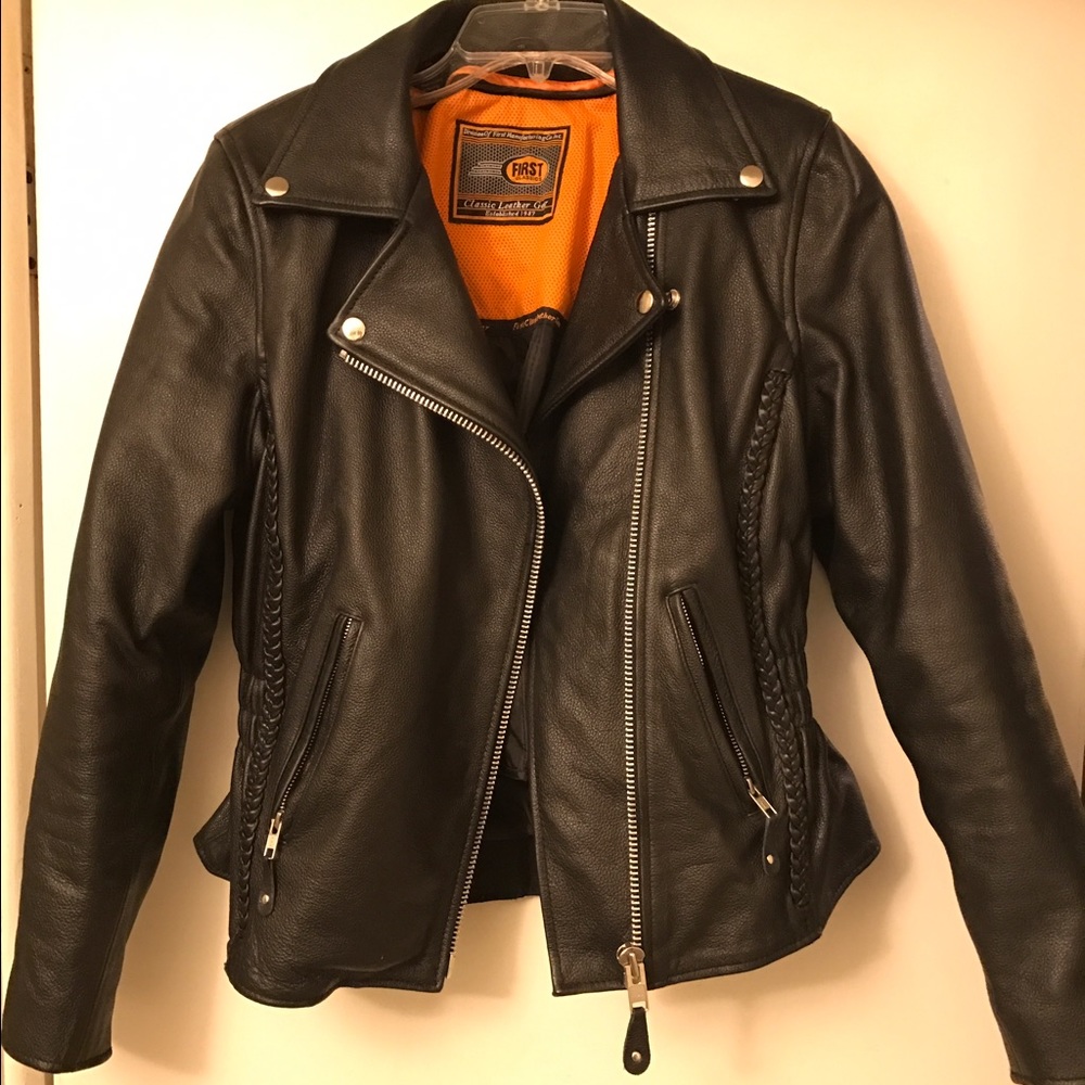 SOLD.Leather Motorcycle Jacket *REDUCED*