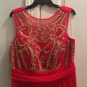 WORN ONCE Red Prom Dress