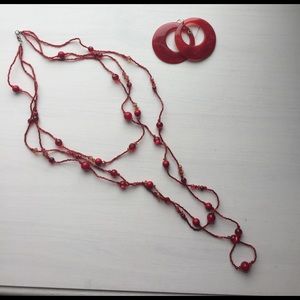 Necklace and earrings combo