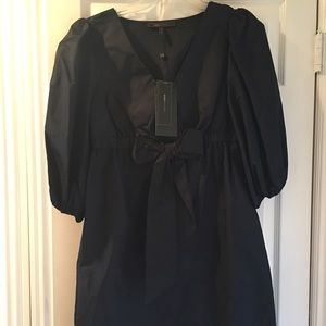 BCBGMAXAZRIA WOVEN DRESS TAFFETA