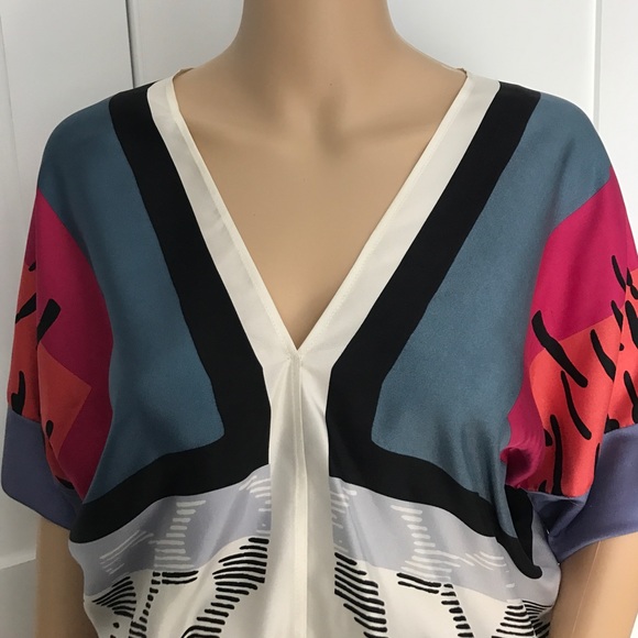 Tailor Made V neck short sleeves Top Size M - Picture 5 of 7