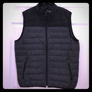 Men's express vest black and grey size large
