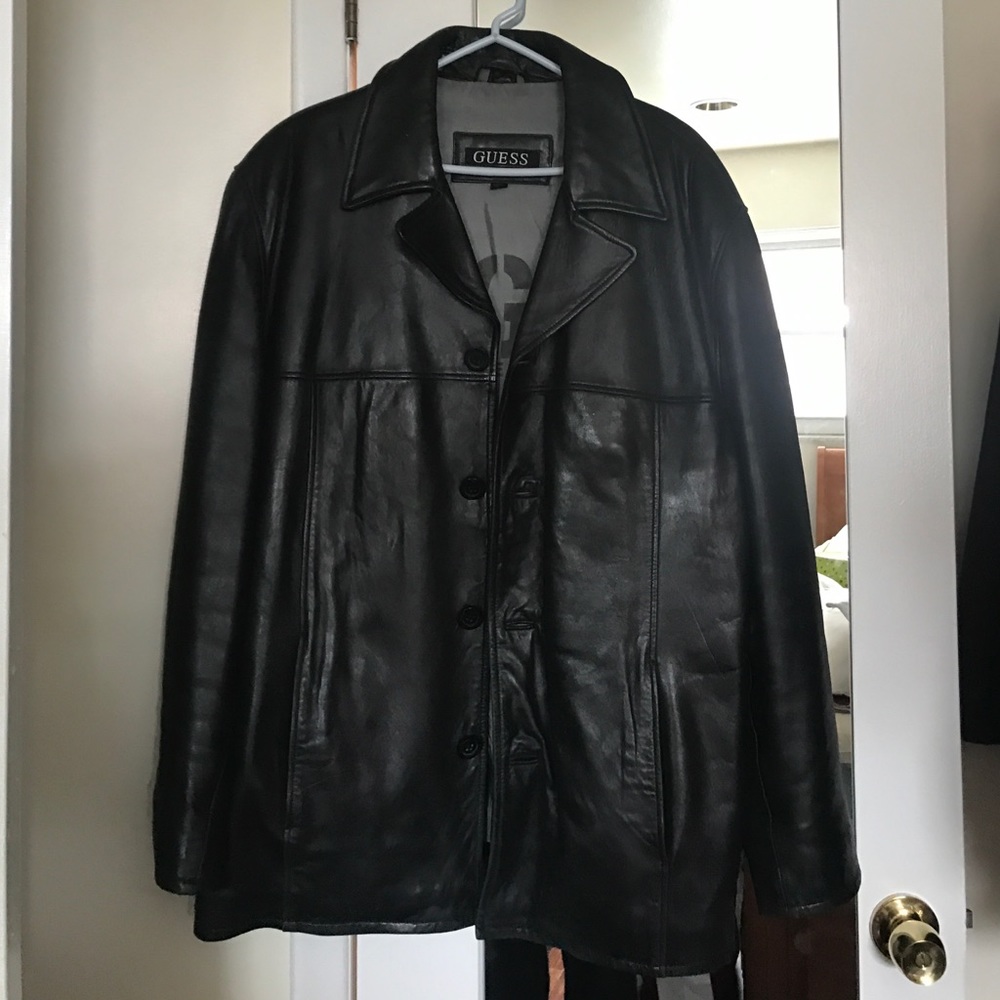 Genuine leather Guess jacket