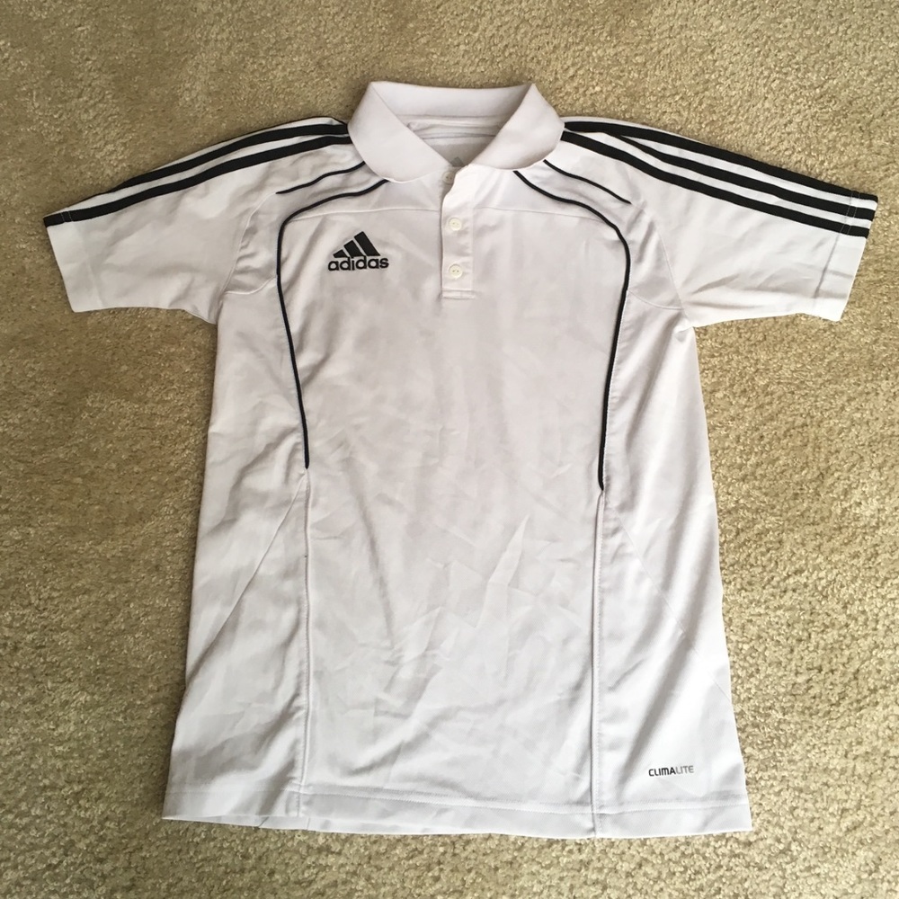 White Adidas Polo