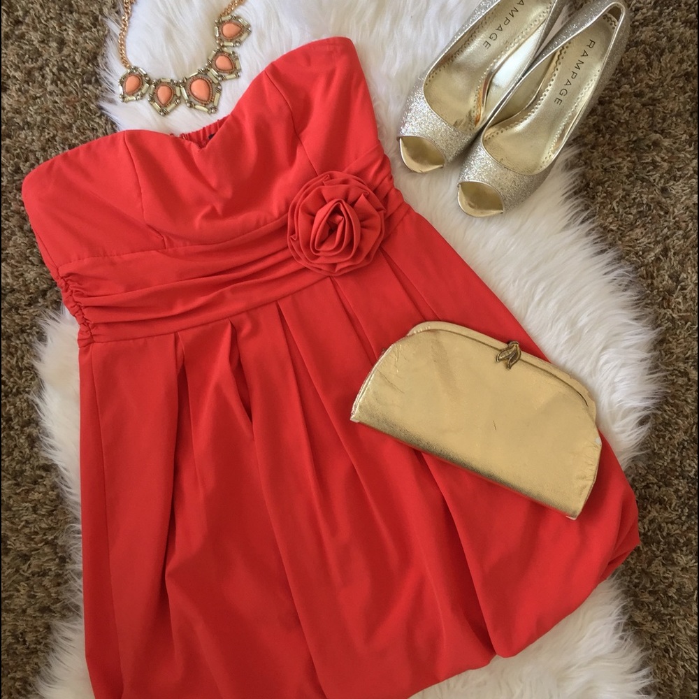 SOLD Forever21 Coral Mini Dress