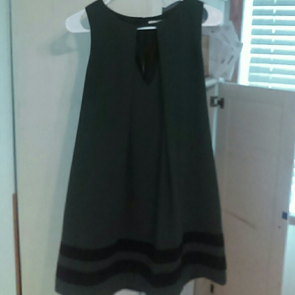 Forest green A-line dress