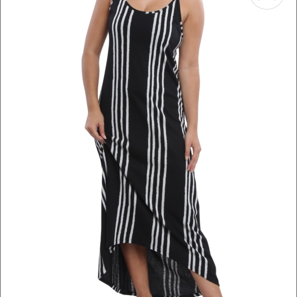 Rip Curl Vertical Striped High-Low Dress