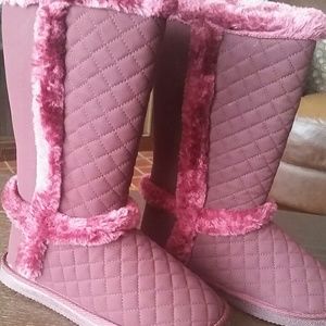 Just Fab Burgundy Boots size 7