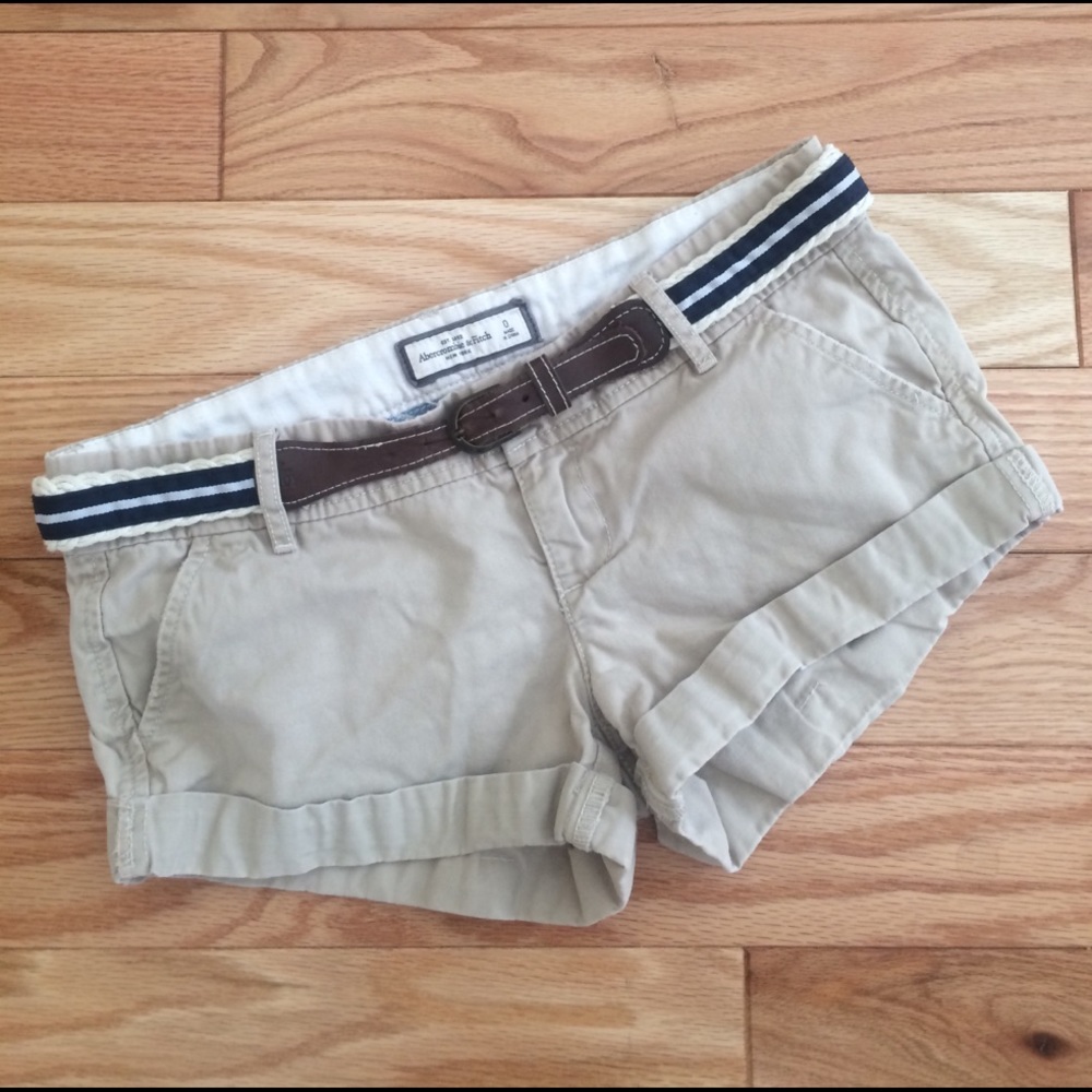 A&F Khaki Shorts