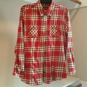 Ladies flannel button down