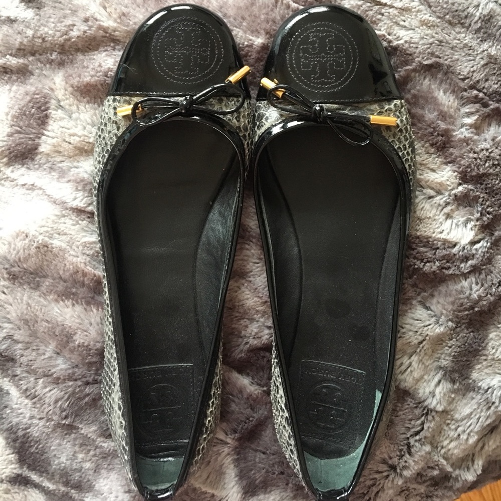 Tory Burch Snakeskin Flats