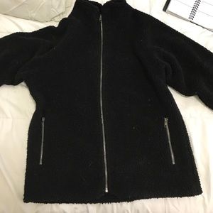 Brandy Melville "Dad" Zip Up Sweater