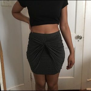 Grey knot skirt