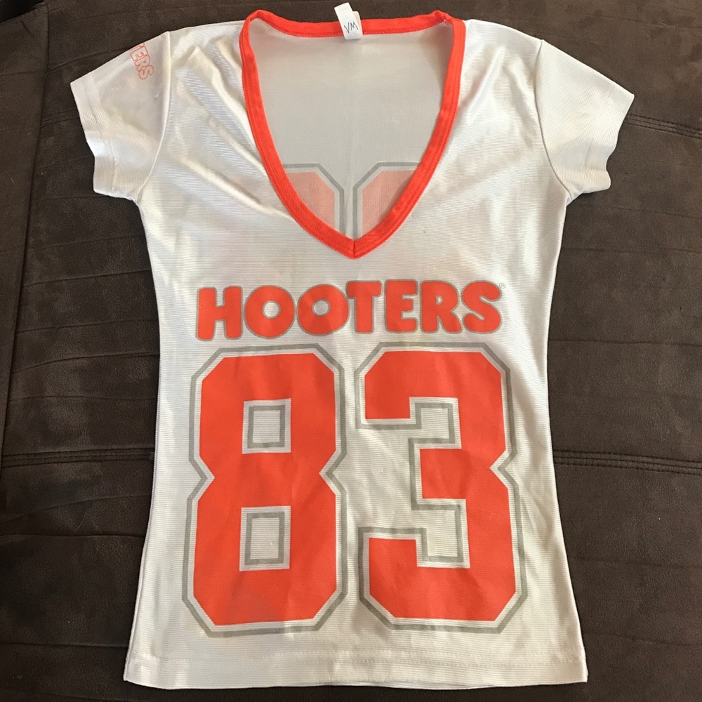 White hooters jersey