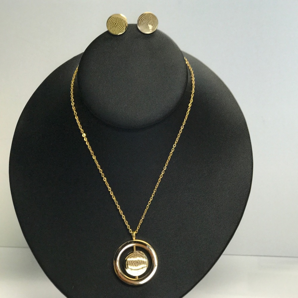 Swivel Pendant Necklace & Earring Set