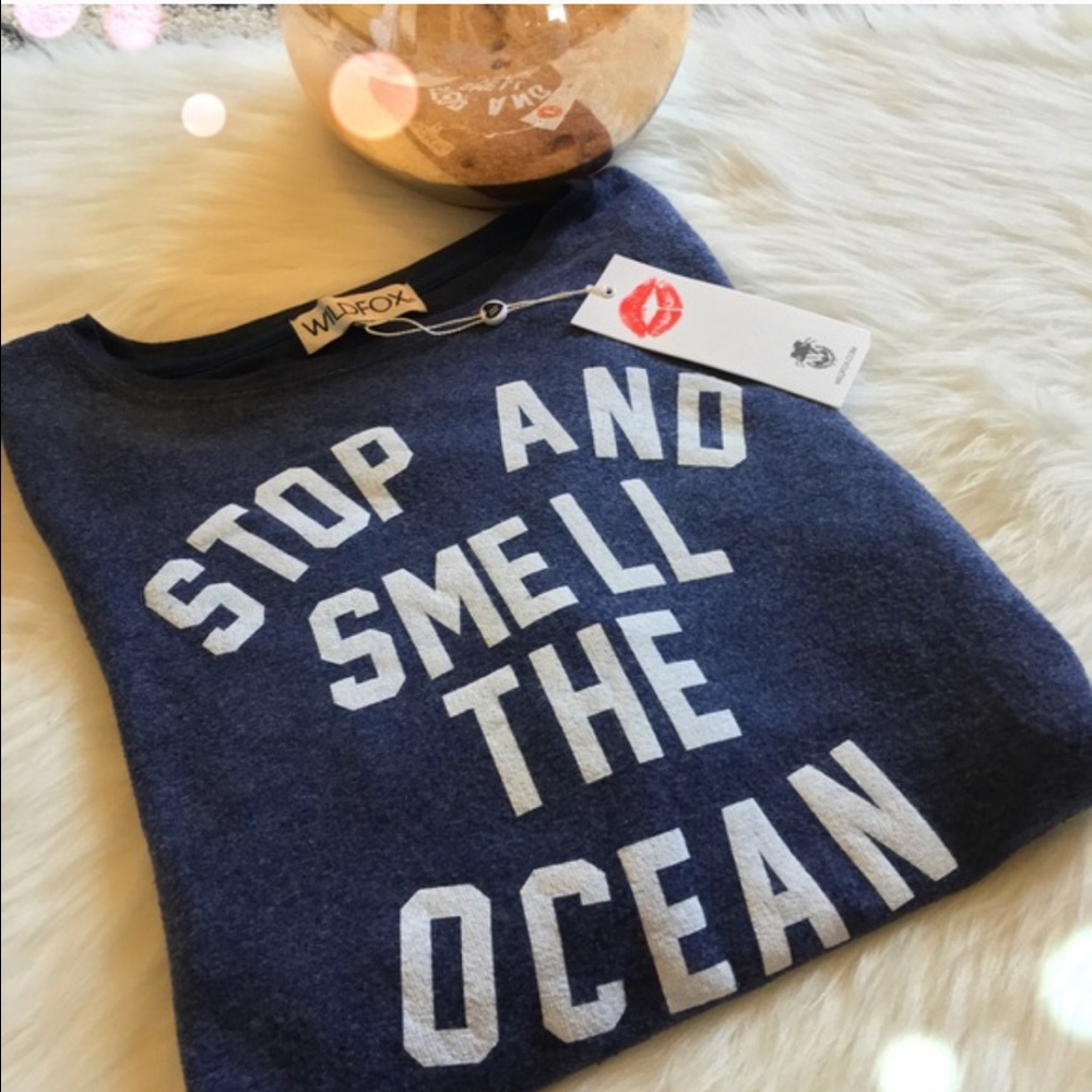 SALE!!🔥 Wildfox Stop and Smell the Ocean Pullover
