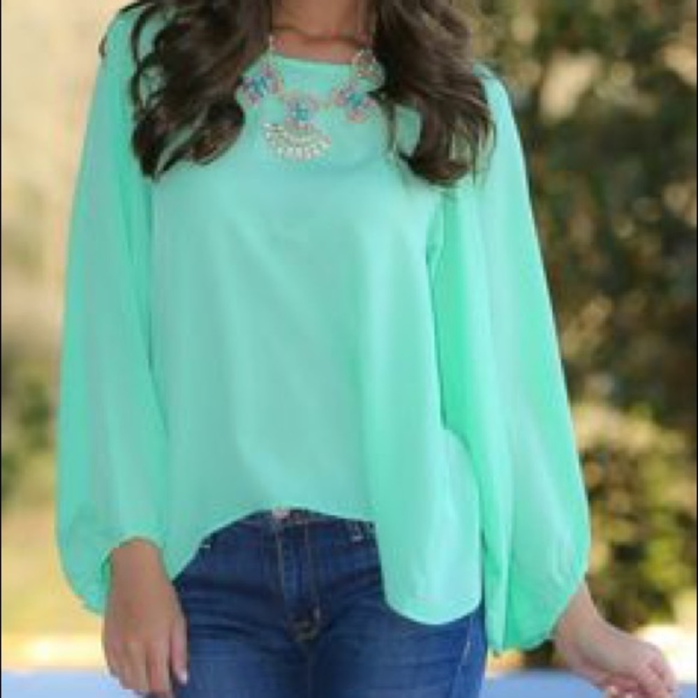 Purple Open-Back Blouse