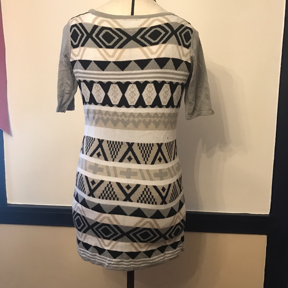 Printed Sweater Dress