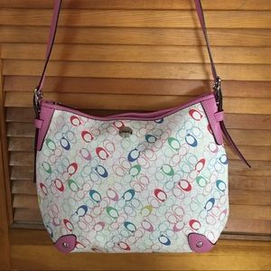 NWOT COACH MULTICOLORED SHOULDER BAG