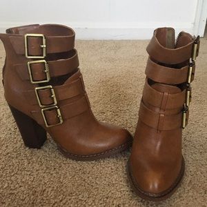 Chinese Laundry Brown Heel Booties LuLus 6.5