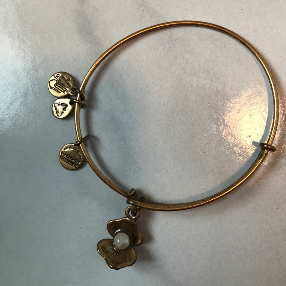 gold oyster alex and ani bracelet