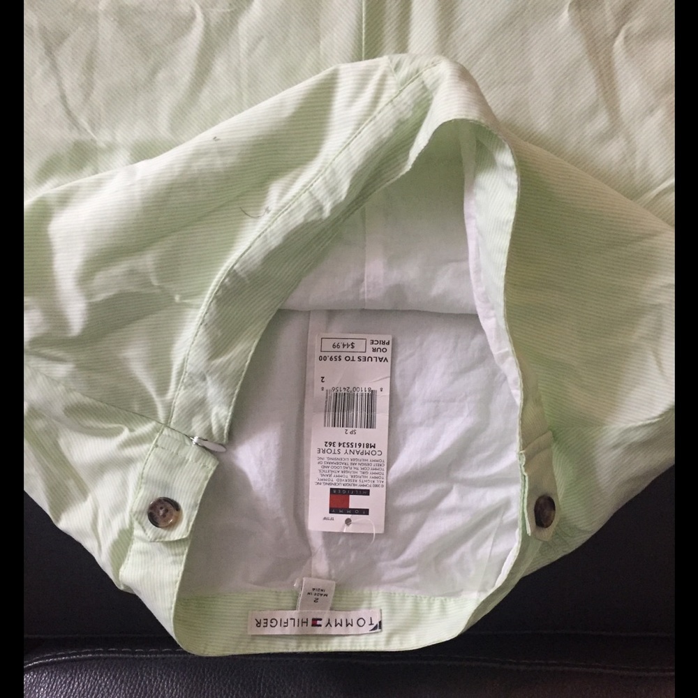 Green striped Tommy Hilfiger skirt