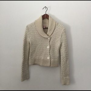 Anthropologie Qi cropped sweater cardigan
