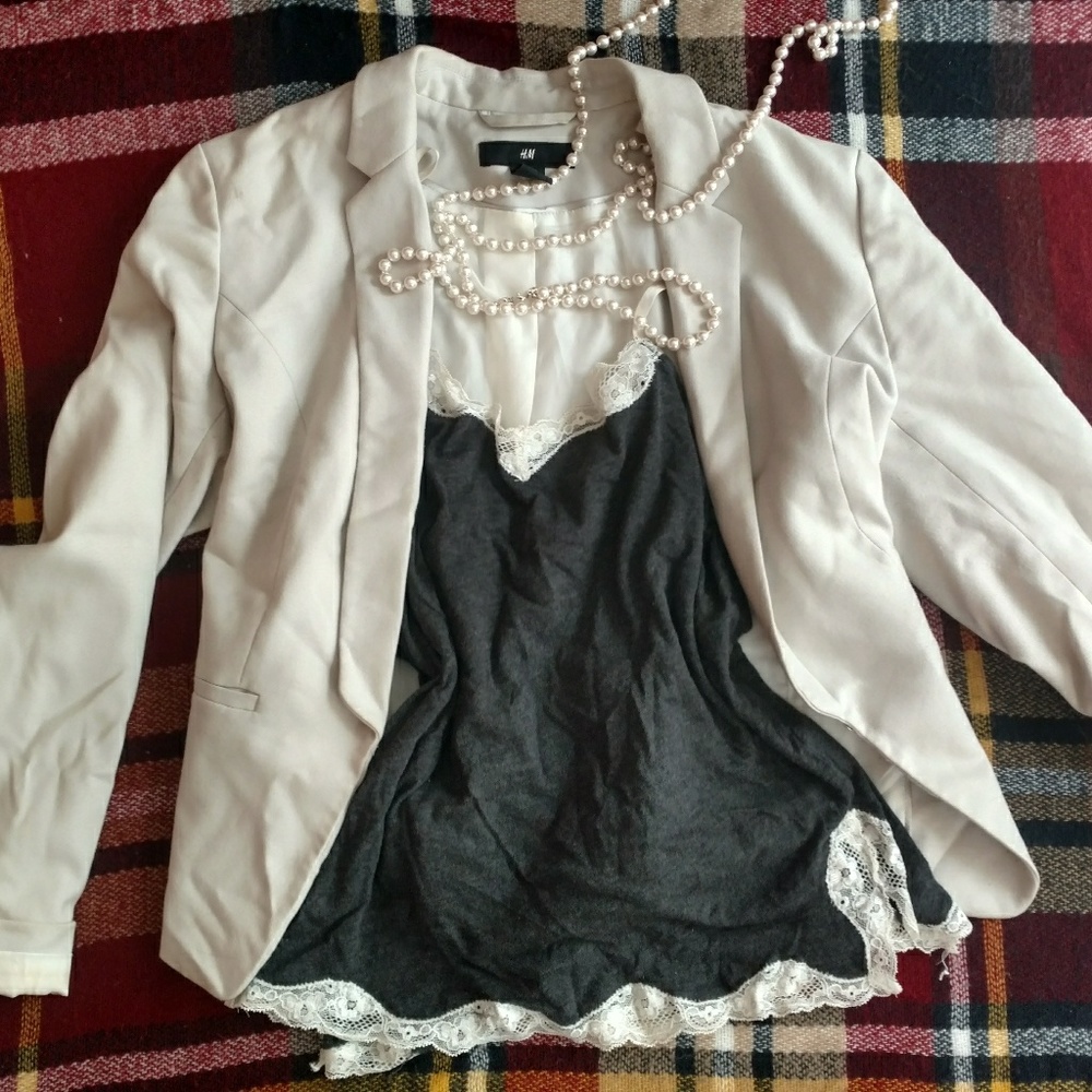 Aerie slip shirt charcoal grey great for layering!