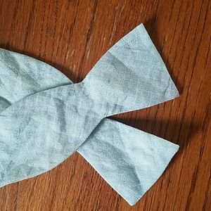 Light Blue Subtle Pattern Bowtie