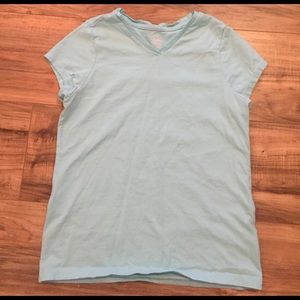 Plain blue t-shirt