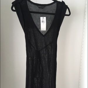 BCBG Maxszria sheer sweater dress in Small