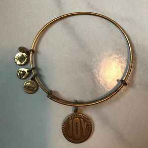 gold alex and ani joy bracelet