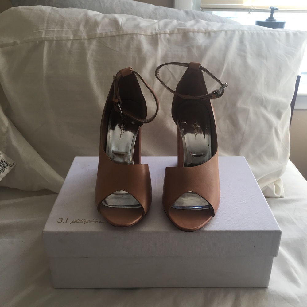 3.1 Phillip Lim Cody Tan Ankle Strap Sandals