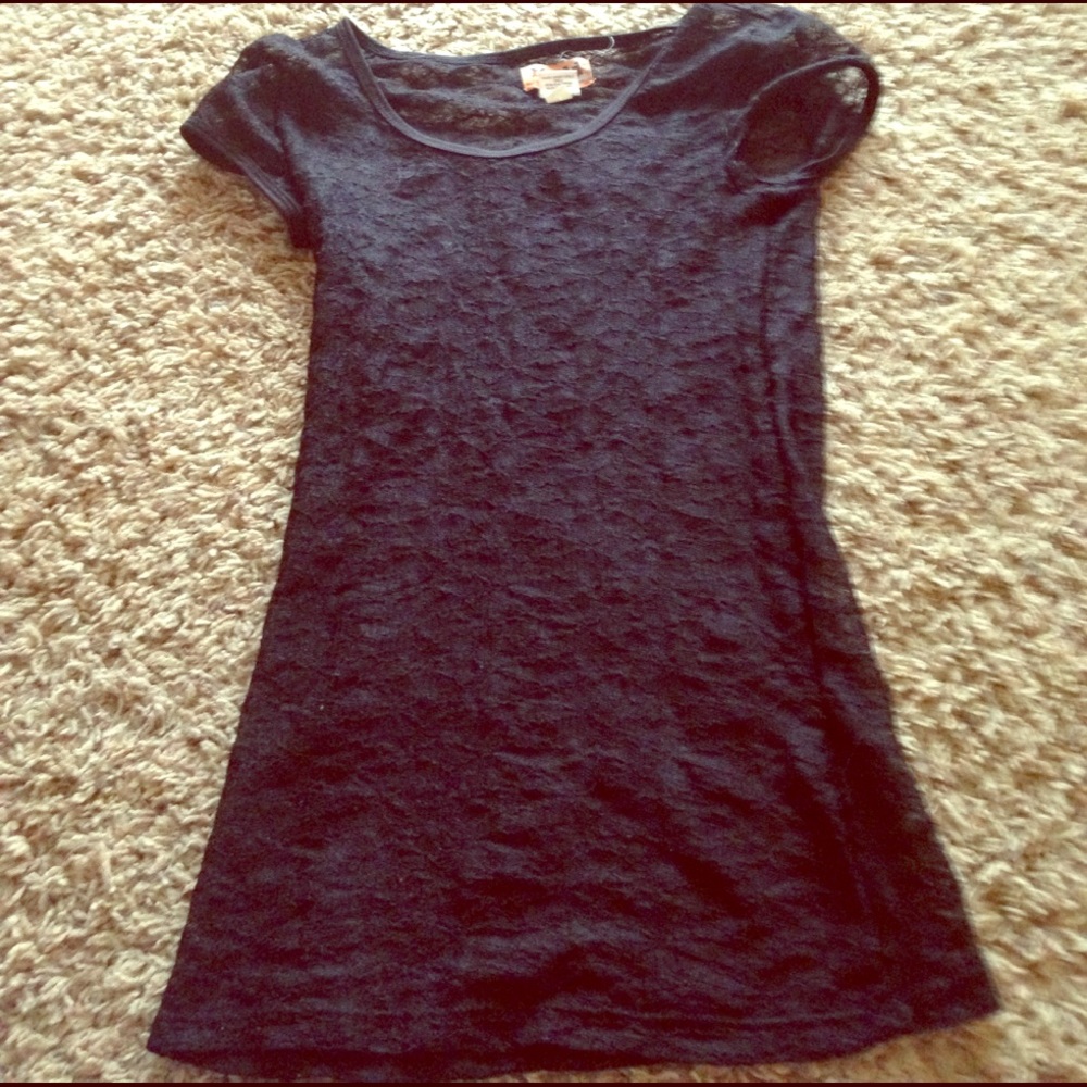 S Lacy Black Top