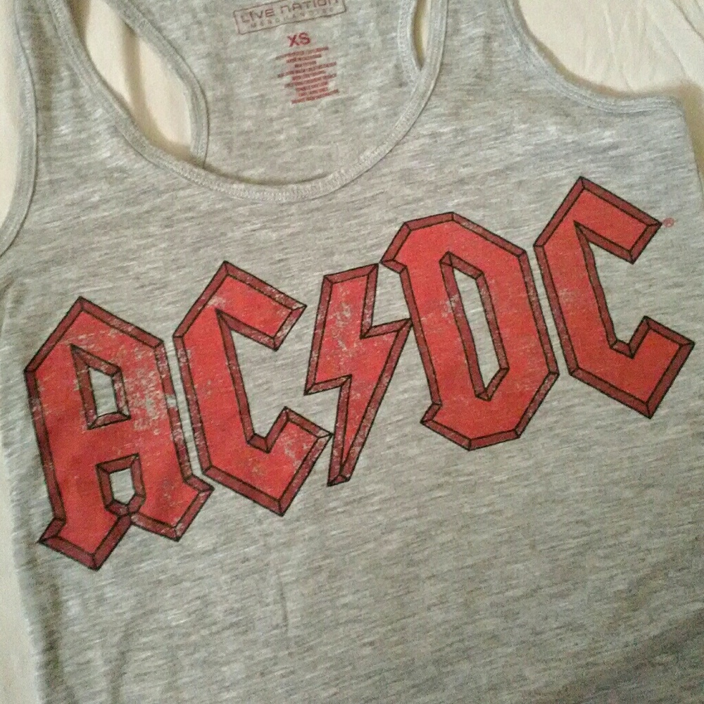 AC / DC Distressed Concert Tank Top XS