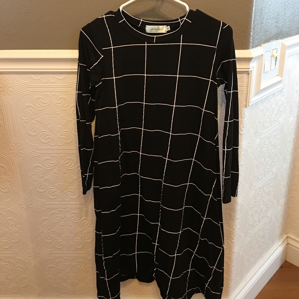 Windowpane dress