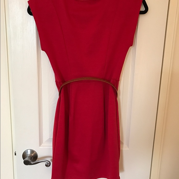 Forever 21 Belted Red Dress - Picture 4 of 5