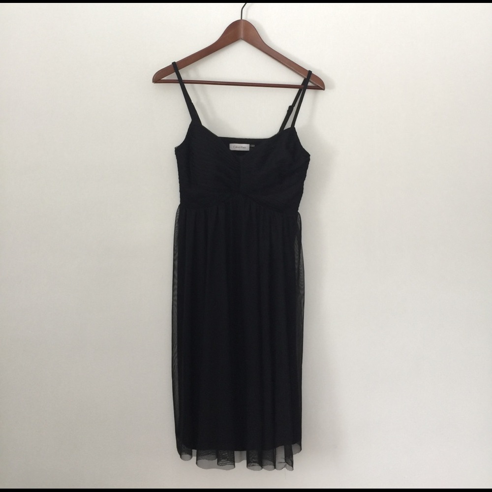 Calvin Klein mesh cocktail dress