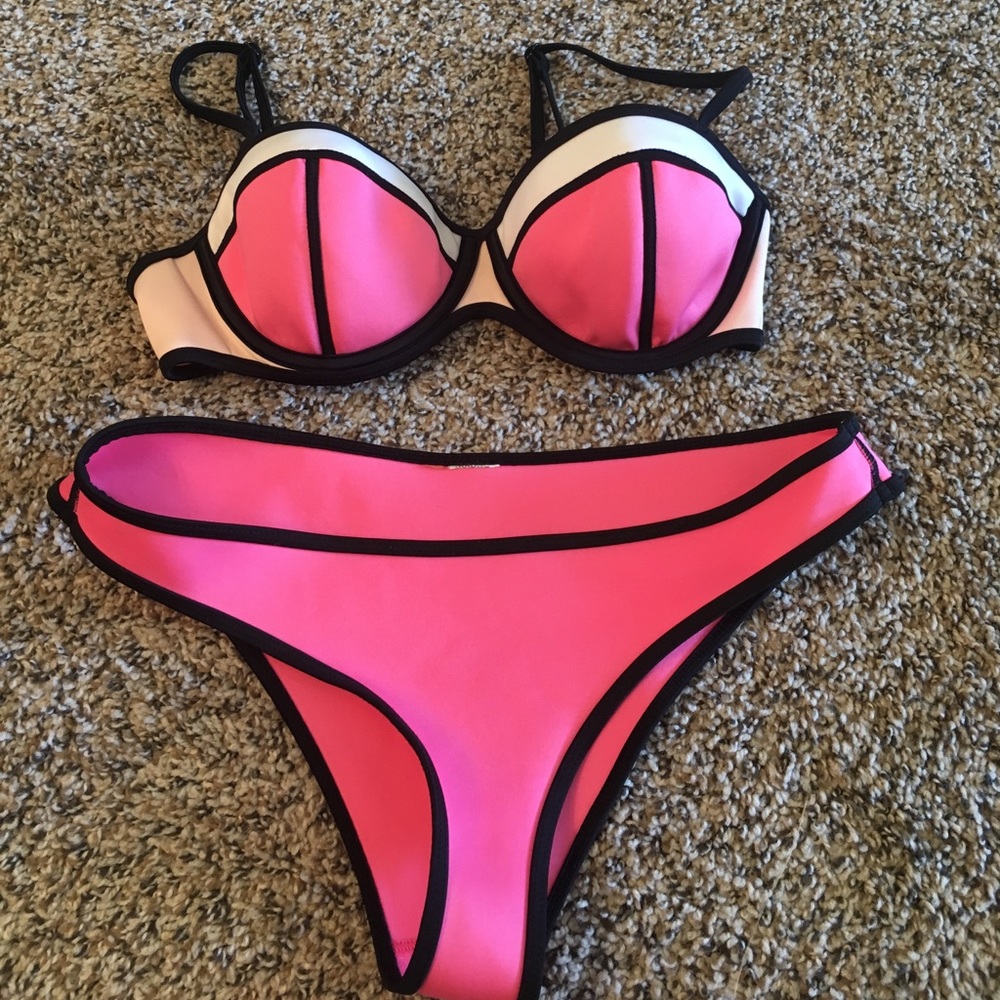 Pink & White Bikini