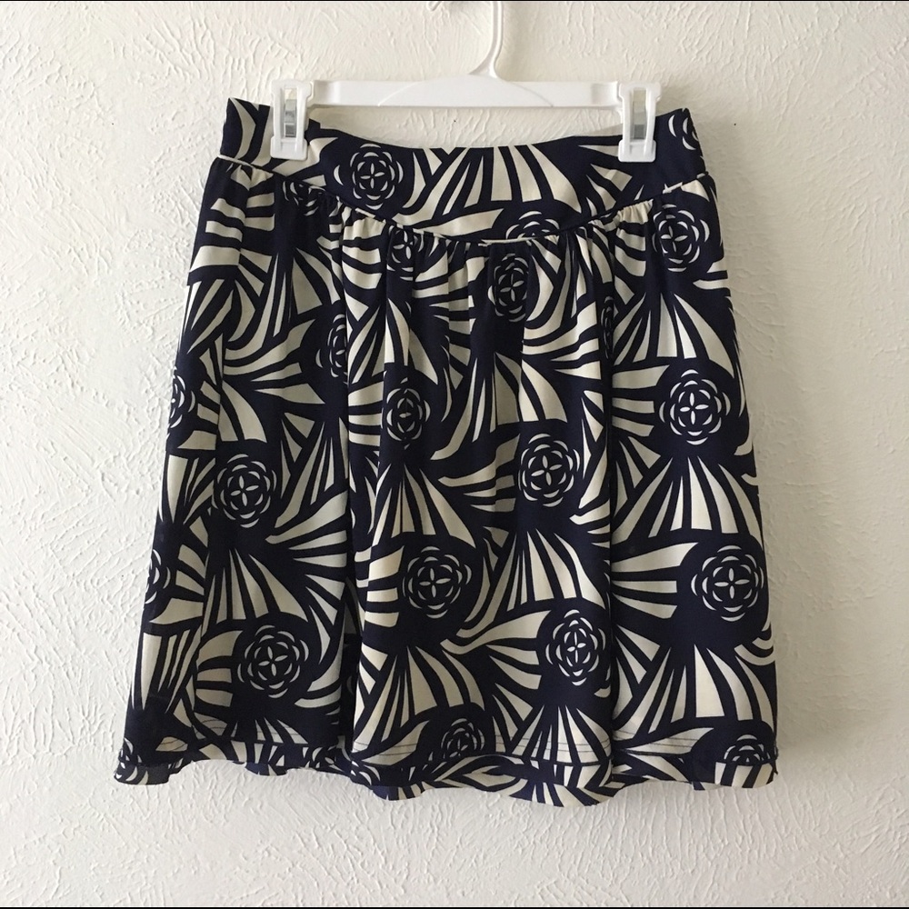 Anthropologie flowy floral summer skirt