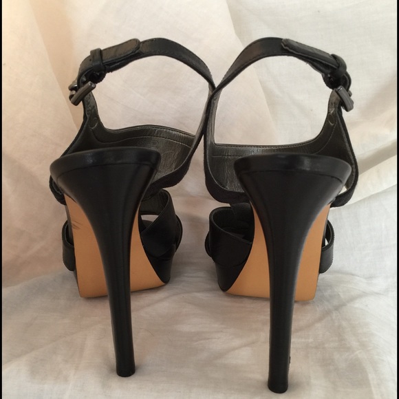 Coach open toe heels with 1 1/2" platform. - Picture 5 of 8