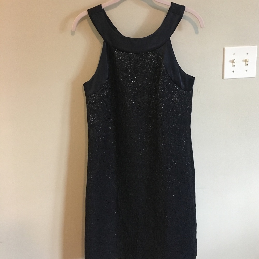 Navy dress with back bow