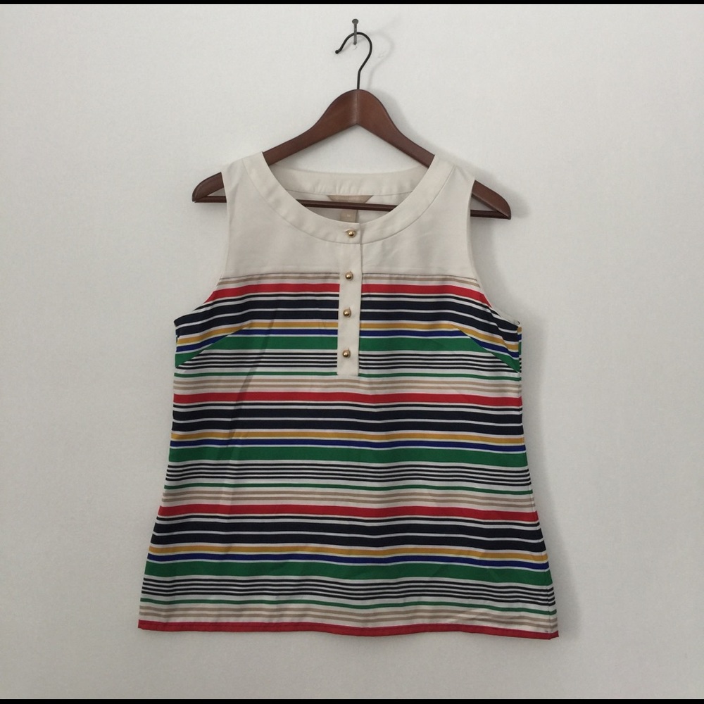 Banana Republic factory PM striped shirt