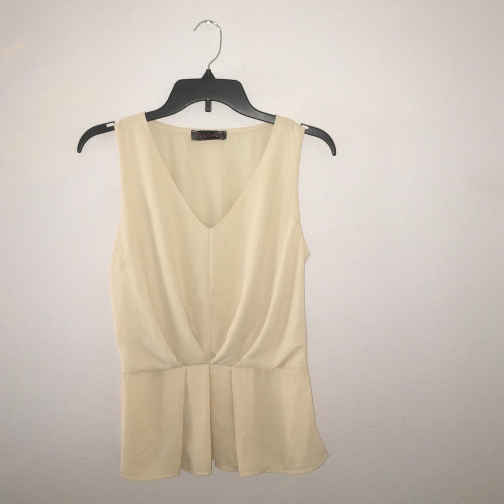 Sleeveless Nude Top