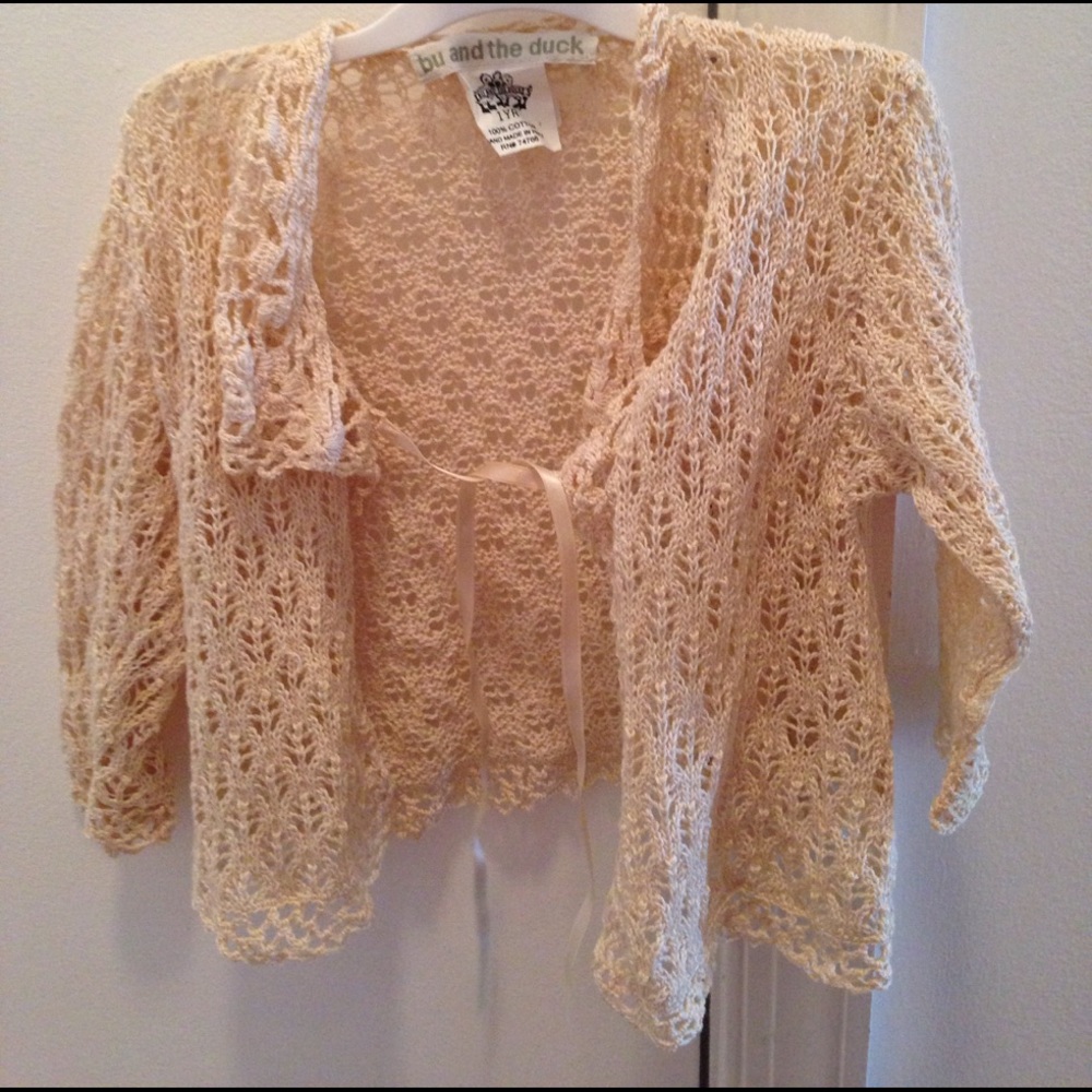 Lacy sweater from Bu and the Duck