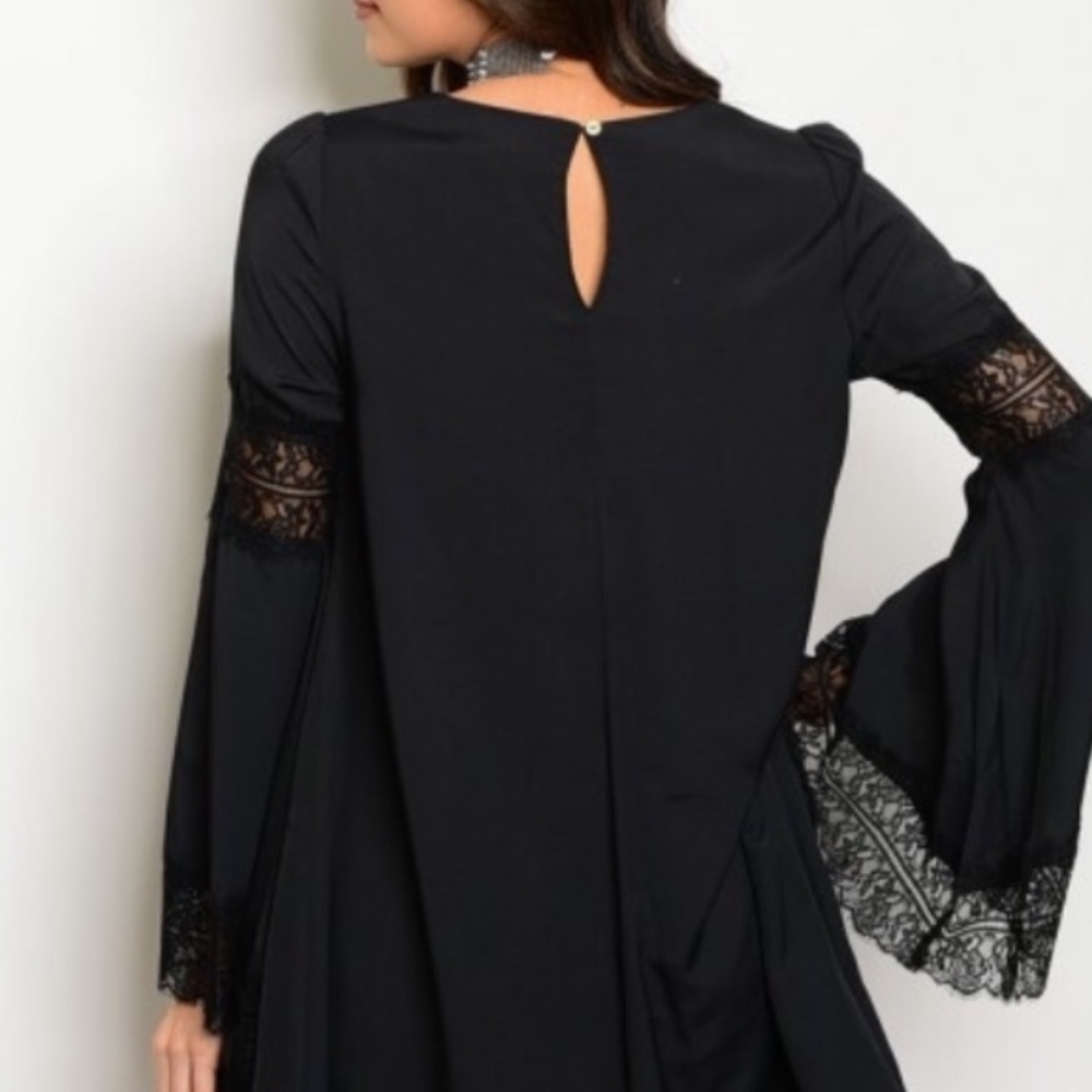 Blush Noir Black Lace Dress - Picture 3 of 3